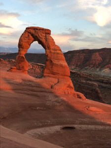 Delicate Arch at sunset